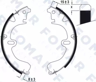 Комлект тормозных накладок FOMAR Friction FO 0406